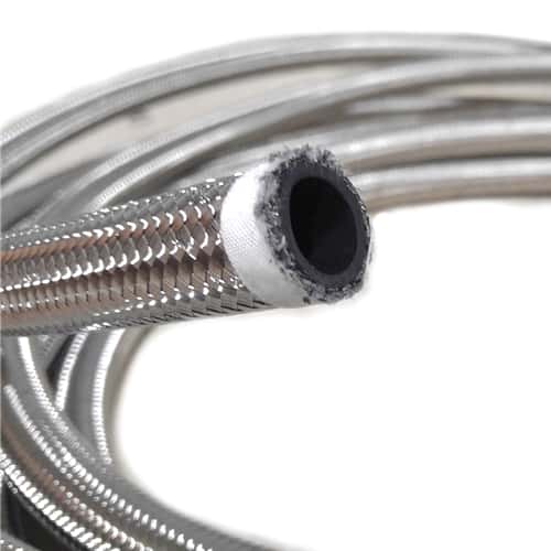 -4 Braided Hose - Stainless Steel