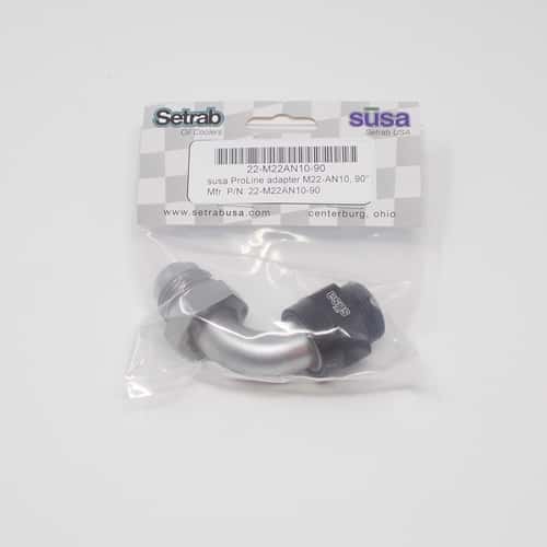 Setrab -10AN to M22 Pro-Line Adapter - 90  Degree